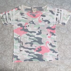 Fantastic Fawn camo / Flamingo top size med